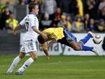 Favoritter. Det er næsten syv år siden, at FCK og Jesper Grønkjær har tabt i Parken til Brøndby, som søndag må klare sig uden den skadede Mikkel Bischoff (t.h.). 