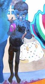 ballade. Det er drengen med tasken, der har fået Louis Voutton op af stolen. Modemastodonten sagsøger den danske kunstner for misbrug af varemærket. 