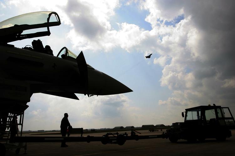 FULDFØRT. Britiske kampfly som dette har været med til at ødelægge det libyske luftvåben. 