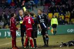 Ud. Morten Nordstrand så rødt i kampen mellem FCN og Esbjerg. 
