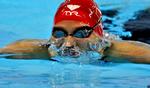 dobbeltvinder. Efter sin sejr i 100 meter brystsvømning vandt Rikke Møller Pedersen også den halve distance ved de franske mesterskaber. 