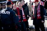 Danske supportere ankommer Oslo med danskebåten