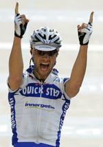 Gevinst. Det var anden gang i denne sæson Tom Boonen kom først over stregen. 