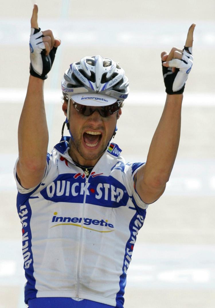 Gevinst. Det var anden gang i denne sæson Tom Boonen kom først over stregen. 
