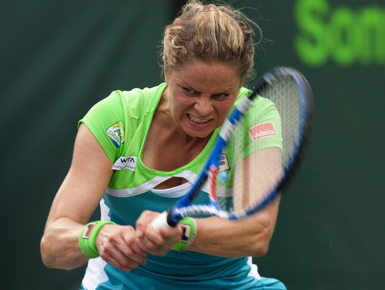 Klasse. Kim Clijsters er klar til kvartfinalen i Miami. 