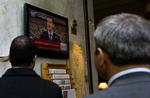 Tale. Der var livekameraer på, da Assad i dag holdt tale for parlamentet. 