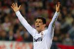 Agiteren. Real Madrids Christiano Ronaldo mod Atletico Madrid 19. marts 2011. 