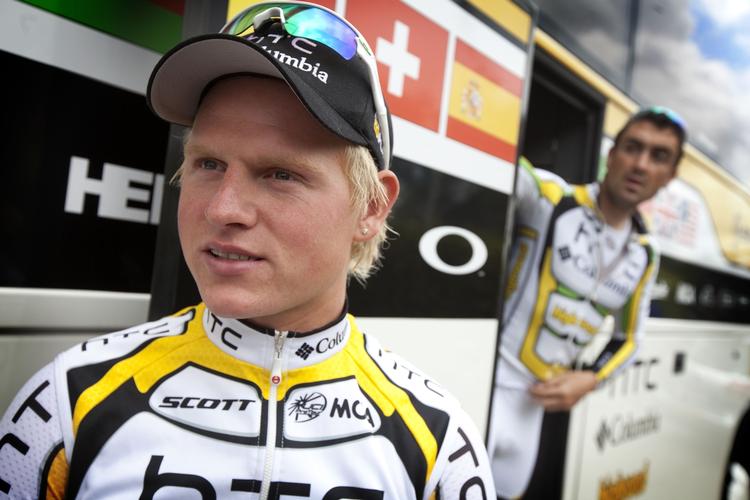 Talent. Rasmus Guldhammer før starten på 2. etape af Post Danmark Rundt 2010 fra Vildbjerg til Randers. 