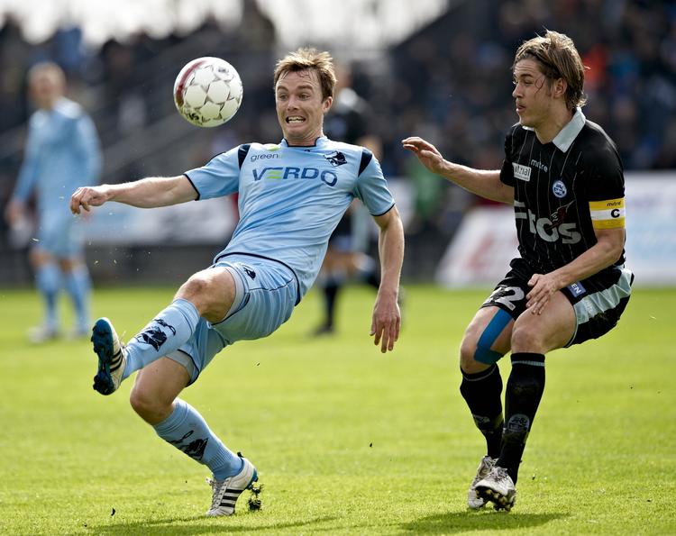 0-0. Randers FC havde klart flest chancer, da Rasmus Hansen (tv.) og Olafur Skulason fik et point hver. 