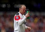 HATTRICK-HELT. Wayne Rooney var kampens store oplevelse hos Manchester United i weekenden. Nu bliver han måske straffet for sin optræden. 