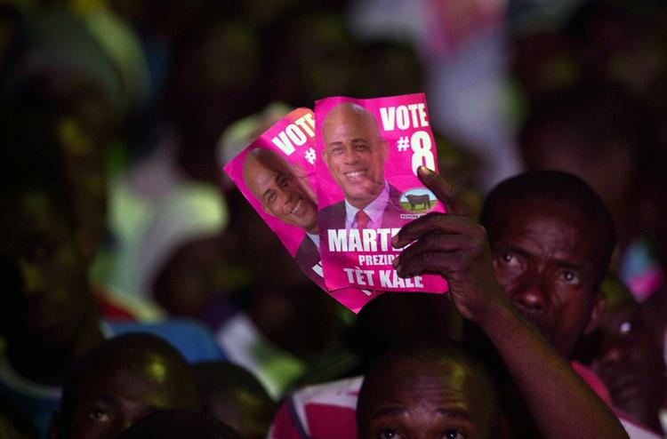 Valgsejr. Alt peger på, at Michel Martelly bliver Haitis næste præsident. 