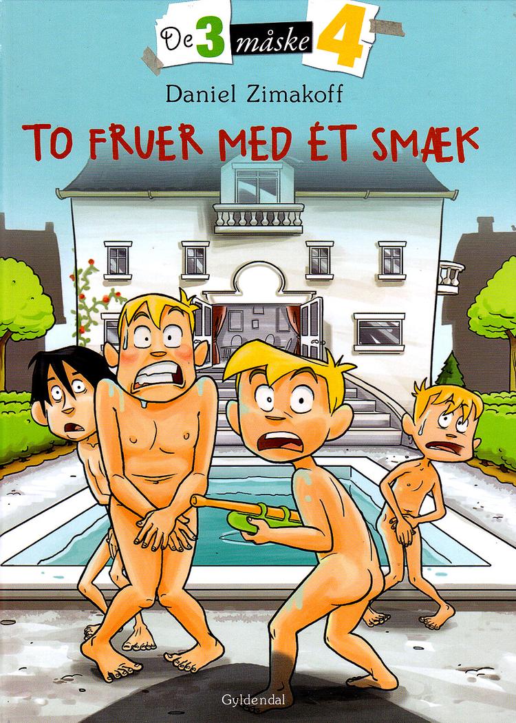 Forsiden til Daniel Zimakoffs 'To fruer med et smæk'. Illustration af Anders Breum.