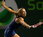 grusklar. Caroline Wozniacki har haft en lille pause efter at være blevet slået tidligt ud i Sony Ericsson Open. 