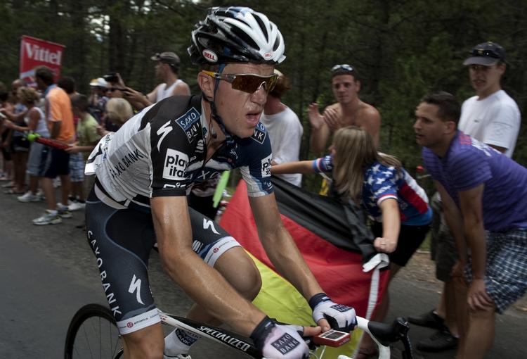 Slået.  Chris Anker Sørensen kunne sidde med helt til det sidste af dagens etape. 