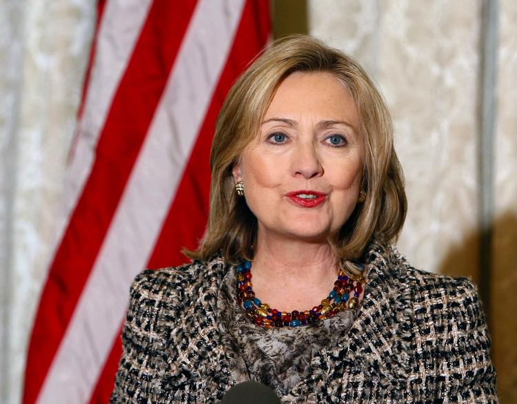 STÅLFAST. USA's udenrigsminister Hillary Clinton har ingen medlidenhed til overs for Moamar Gaddafi. 