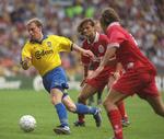gentagelse. Brøndby og Liverpool spillede i 1997 træningskamp i Parken, hvor opgøret endte 1-1. 