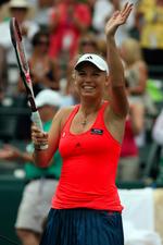 Overlegen. Der var ikke så meget tvivl om Wozniackis sejr over Vesnina i dag. Trofæ nummer 15 er i hus. 