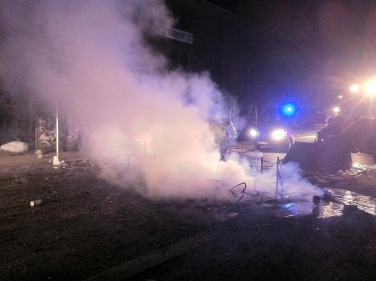 Uro. Optøjerne omkring Christiania brød ud i aftes omkring klokken 21. 