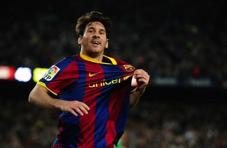 TOPSCORER. I sin 45. kamp for Barcelona i denne sæson scorede Lionel Messi i lørdags sit mål nummer 46 og 47. 