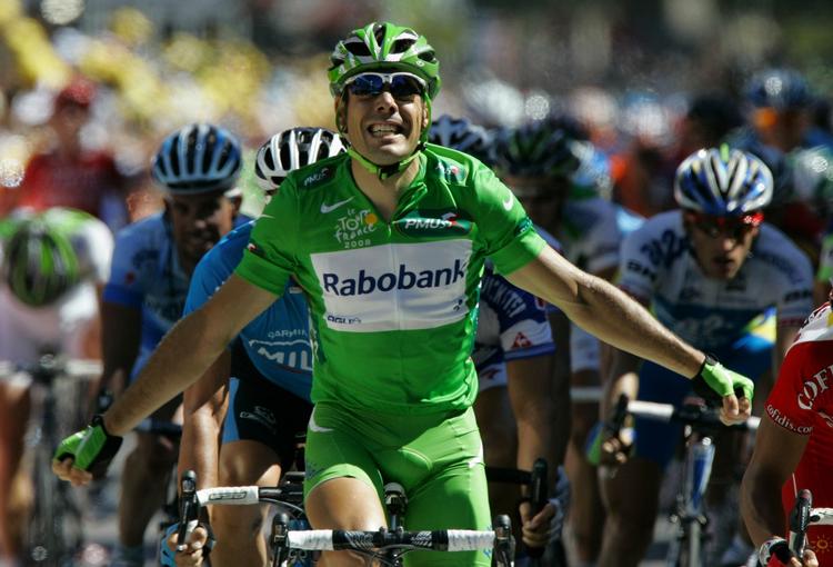 Sprinter. I 2008 vandt Oscar Freire både en etape og den grønne pointtrøje . 