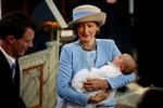 Felix Henrik Valdemar Christian. Danmarks yngste prins blev begavet med fire navne, da prins Joachim og prinsesse Alexandra holdt barnedåb i Møgeltønder Kirke i 2002. 