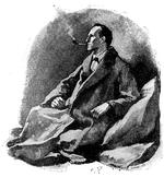 Pibe. Sherlock Holmes, som tegneren Sidney Paget forestillede sig ham i 1892. 