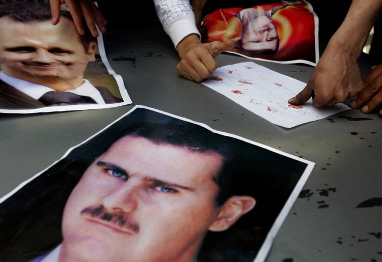 UPOPULÆR. I protest mod præsident Bashar al-Assad har en stor del af syrerne været på gaden siden midten af marts. 