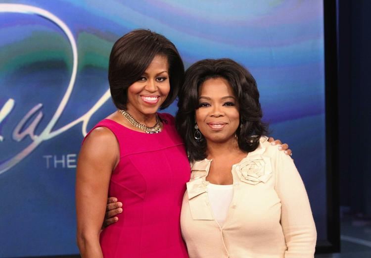 veninder. USA's førstedame Michelle Obama stiller for tredje gang op til interview hos Oprah Winfrey i slutningen af april. 