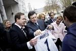 Besøg. EU-kommissionens formand José Manuel Barroso mødtes med Nicolai Wammen på Aarhus Rådhus. 
