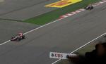 Marginalen. Med Sebastian Vettel bag sig kørte Lewis Hamilton først over målstregen i Shanghai. 