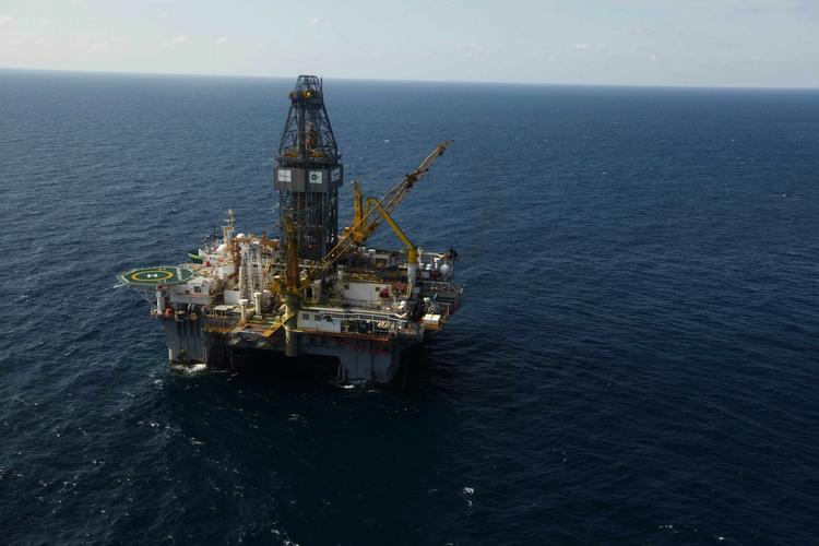 Deepwater Horizon, dybhavsboreplatform, der sank i Den Mexicanske Golf i 2010. 
