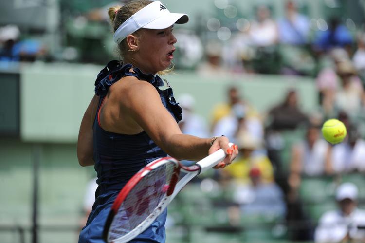 Sejr. Caroline Wozniacki spillede sig let i kvartfinalen i Stuttgart. 