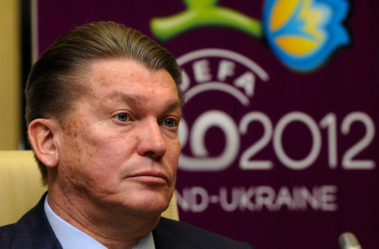 comeback. Med Oleg Blokhin som landstræner opnåede Ukraine det bedste resultat med VM-deltagelse i 2006, men da EM-kvalifikationen kiksede året efter, trak han sig fra jobbet. I dag blev han præsenteret som Ukraines landstræner til EM på hjemmebane næste år. 