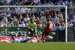 1-1. Det første mål scorede Matti Lund Nielsen, da han flugtede en løs bold i kassen fra nært hold. 