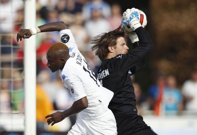 topscorer. Med sit 19. ligamål i denne sæson blev Dame N'Doye matchvinder for FCK mod Lyngby. 