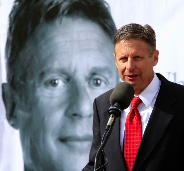 Kandidat. Gary Johnson fra New Mexico annoncerede sin præsidentkampagne i New Hampshire - en af nøglestaterne i det republikanske primærvalg. 