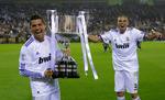 bulet. Den pokal, som Cristiano Ronaldo headede hjem med sit sejrsmål, er i en forfærdelig forfatning. 