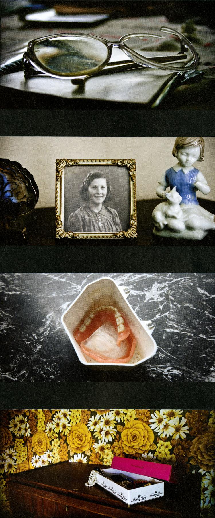RUTH. Detaljer fra et hus i Danmark. Det hus, som en kvinde ved navn Ruth på et tidspunkt har forladt. 