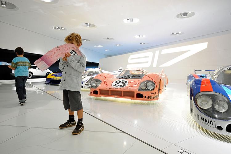 På Porsche-museet vil der i forbindelse med 125 års-jubilæet være særlige 'kid events'. 