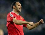 scoring. Ryan Giggs viste vejen for Man. United i sin Champions League-kamp nummer 125. 