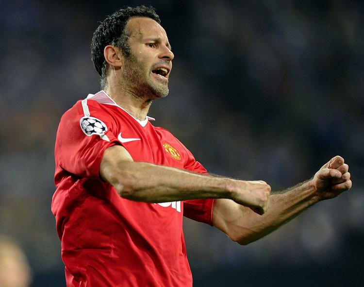 scoring. Ryan Giggs viste vejen for Man. United i sin Champions League-kamp nummer 125. 