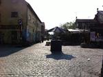 MENNESKETOMT. Christianitterne har i dag afspærret Christiania. Derfor ligger fristadens gader øde. 