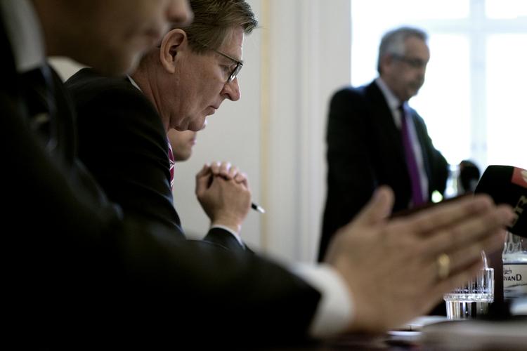 URO. DSB's tidligere bestyrelsesformand Mogens Granborg var tydeligvis berørt ved dagens virksomhedsmøde, hvor han tog sin afsked. 