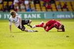Duel. Randers' Mads Fenger og FCNs Rawez Lawan nedlagde hinanden, da FC Nordsjælland hjemme på Farum Park tog imod Randers FC i pokalturneringen, Ekstra Bladet Cup. 