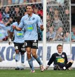 Randers-angriber Marc Nygaard drømmer - som alle andre, der har været en del af Morten Olsens landsholdstrup – om VM i Sydafrika. Arkivfoto: Ernst van Norde/Polfoto 