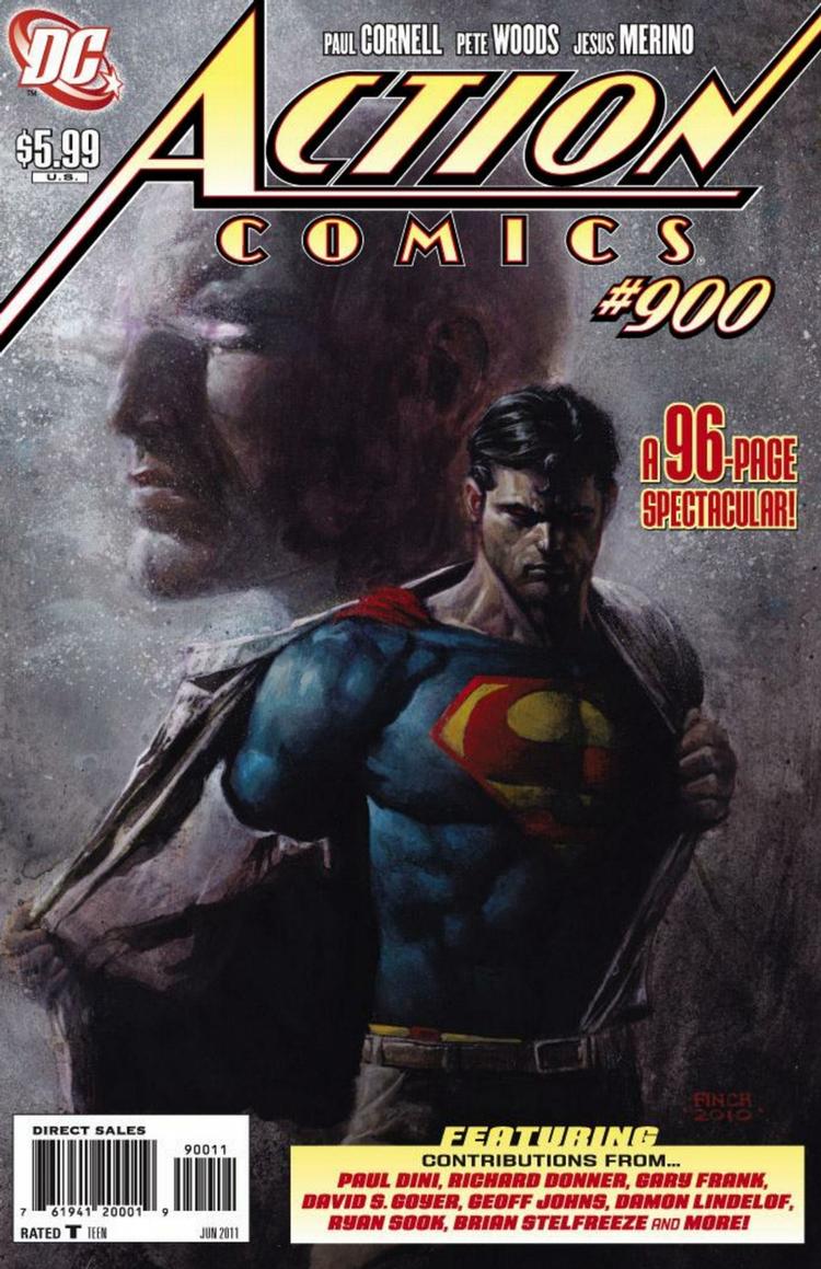 Verdensborger. Superman ser også nyhederne, forklarer han i nummer 900 af magasinet Action Comics. Derfor er han taget til Teheran for at stå sammen med det iranske folk i deres protest mod regeringen. Det får vidtrækkende konsekvenser... 