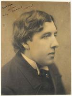 Udateret foto af Oscar Wilde. Arkivfoto. 