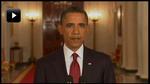 President Obama announcing that American forces had killed Osama bin Laden. 
