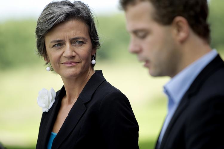 The Social Liberals - here Leader Margrethe Vestager and Finance Spokesman Morten Østergaard - will not support the government's 2020 Plan if it involves a tightening of immigration policy as proposed by the Danish People's Party. Archive. 