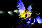 Funky. Sufjan Stevens kom på scenen iført englevinger og leverede en koncert, der var helt ud over det sædvanlige. Foto: Martin Slottemo Lyngstad 